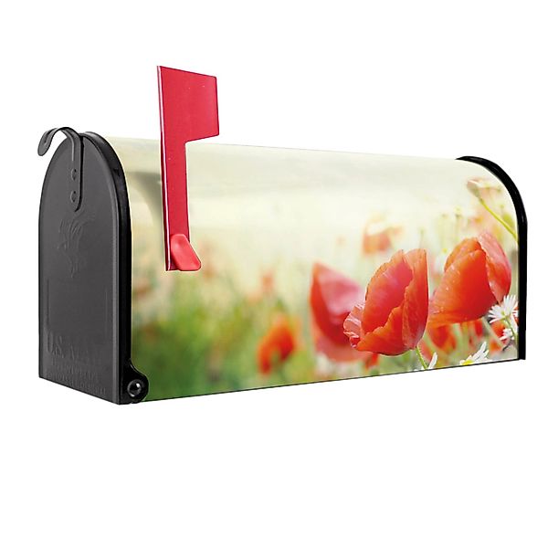 Banjado Amerikanischer Briefkasten Schwarz 48x22x16cm US Mailbox Letterbox günstig online kaufen