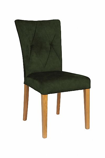 Home affaire 4-Fußstuhl »Diamond«, (Set), 2 St., Samtvelours, Sitz und Ruec günstig online kaufen