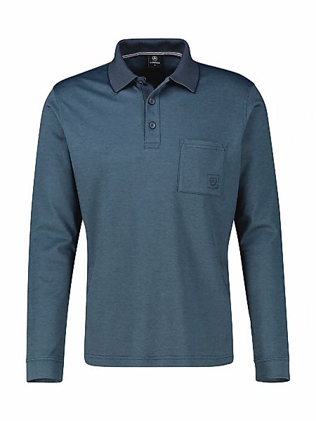 LERROS Langarm-Poloshirt mit Brusttasche und Logo-Badge günstig online kaufen
