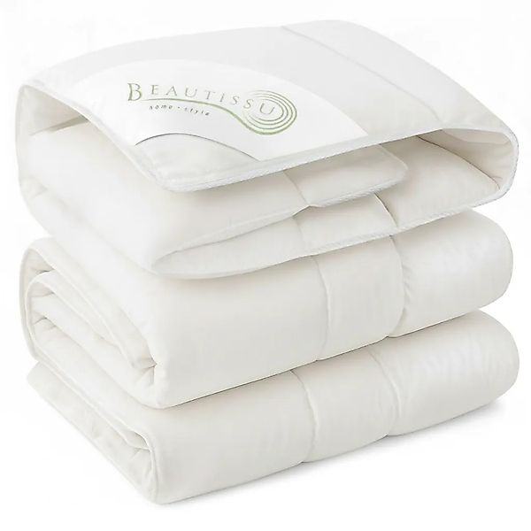 Beautissu Ganzjahresdecke Federbettdecke 135x200cm mit 100% Daunen & Federn günstig online kaufen