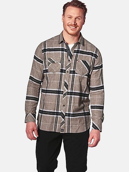 Jan Vanderstorm Langarmhemd THORULFAR mit großflächigem Karomuster günstig online kaufen