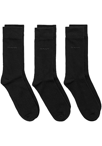 Gant Basicsocken "SOFT COTTON SOCKS 3-PACK" Packung, 3, 3 Paar tlg. mit Log günstig online kaufen