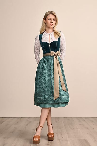 Krüger Dirndl Dirndl Fadia (70cm) petrol günstig online kaufen