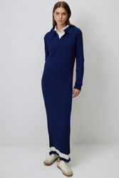 touche prive Maxikleid STRICKKLEID MIT POLOKRAGEN günstig online kaufen