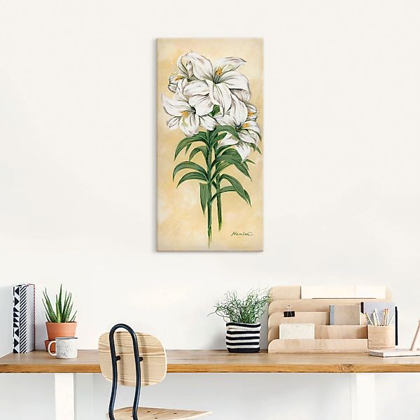 Artland Wandbild "Lilien", Blumen, (1 St.), als Leinwandbild, Wandaufkleber günstig online kaufen