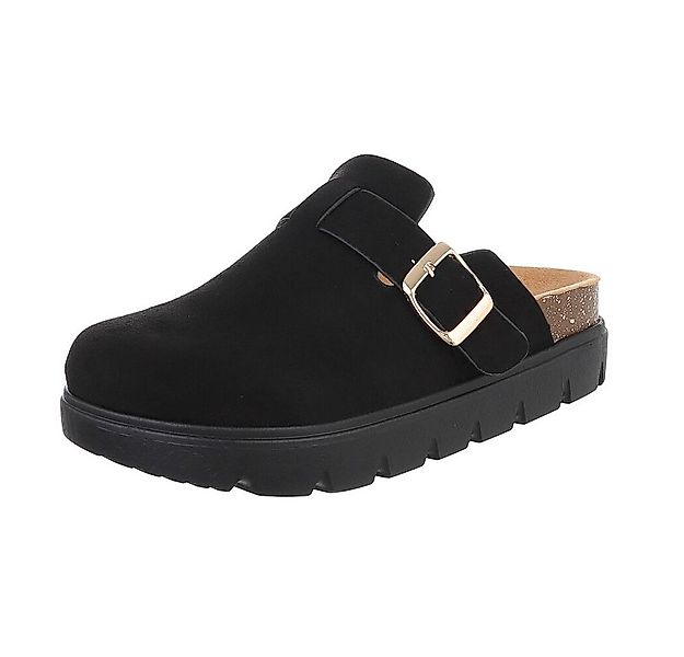 Ital-Design Damen Mules Freizeit Plateausandaletten (87118094) Flach Pantol günstig online kaufen