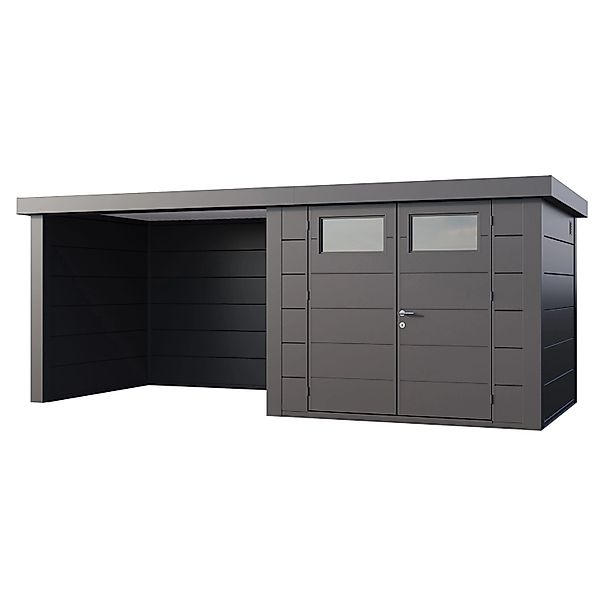 Gerätehaus Classico 2724 mit Lounge S Links 552 cm x 238 cm Anthrazit günstig online kaufen