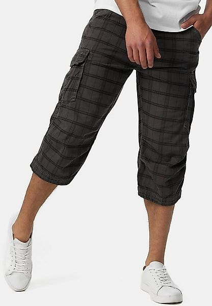Indicode Cargoshorts Herren Nicolas Check Cargo Shorts Herrenshorts aus ein günstig online kaufen