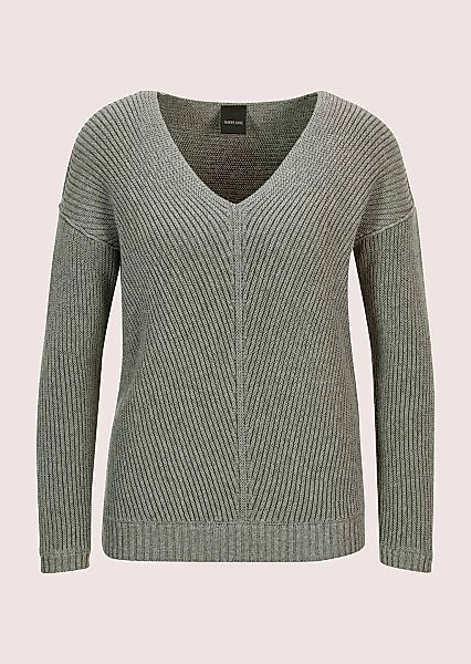 MADELEINE Longpullover "Pullover Langarm-Pullover mit V-Ausschnitt" günstig online kaufen