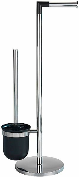 Wenko Stand WC-Garnitur Parus Edelstahl Glänzend 25,5 x 57 x 16,5 cm günstig online kaufen