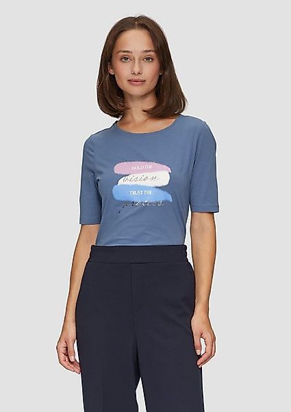 s.Oliver Kurzarmshirt Elastisches T-Shirt mit Frontprint günstig online kaufen