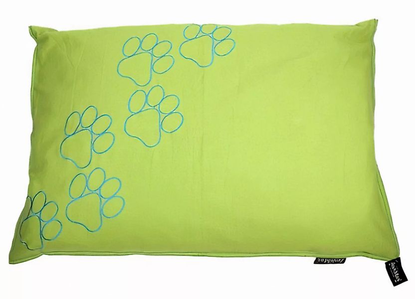 Kissenbezug Hund Happy Feet 70 X 100 Cm Baumwolle Lime günstig online kaufen