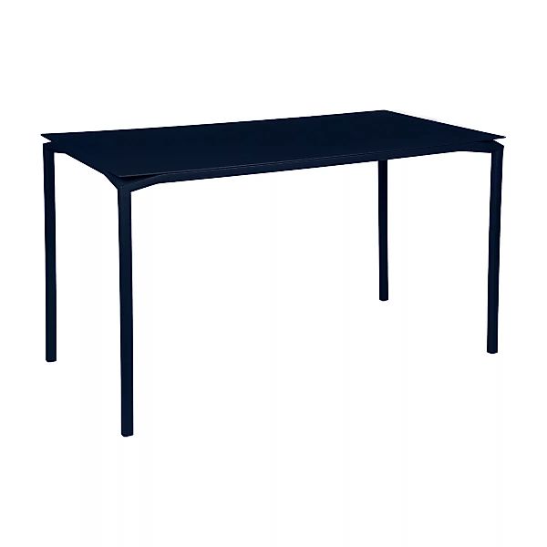 Fermob - Calvi Gartentisch hoch 160x80cm - abyssblau/texturiert/LxBxH 160x8 günstig online kaufen