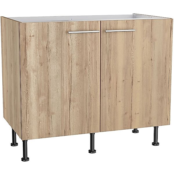 Optifit Küchen-Spülenunterschrank Erik290 100 cm x 87 cm x 58,4 cm Wildeich günstig online kaufen