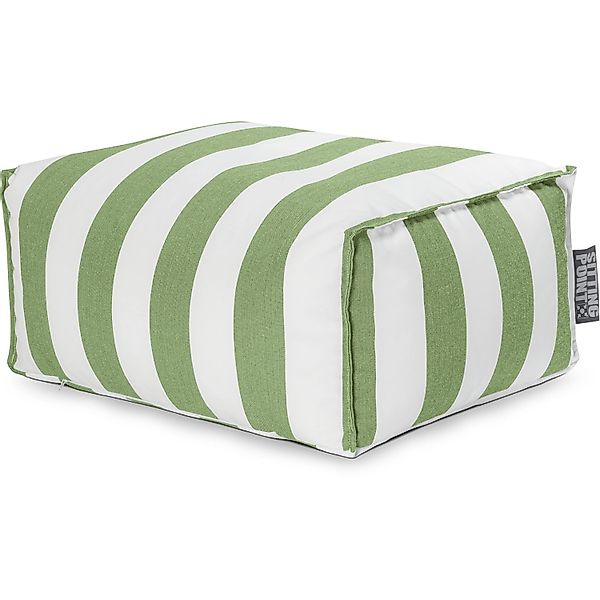 Sitting Point Hocker Santorin Roll 100, Grün Streifen-Muster günstig online kaufen