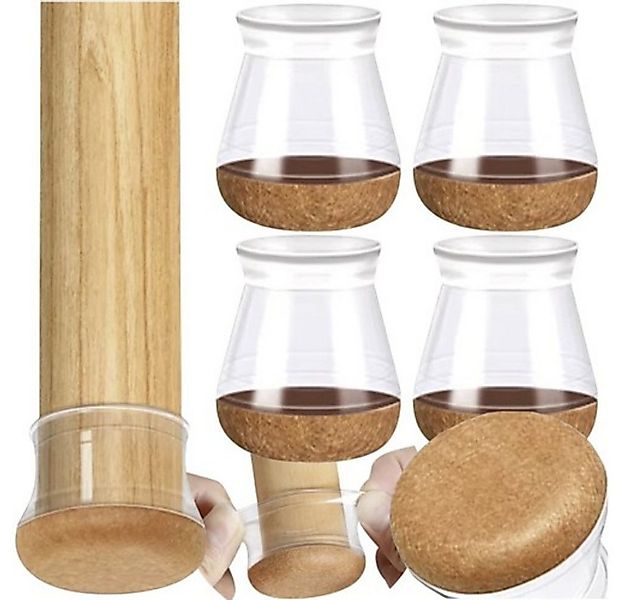 Ruhhy Stuhlrolle Stuhlbeinbezug Bezug Stuhlbein, (Spar-Set, 4-St., effektiv günstig online kaufen