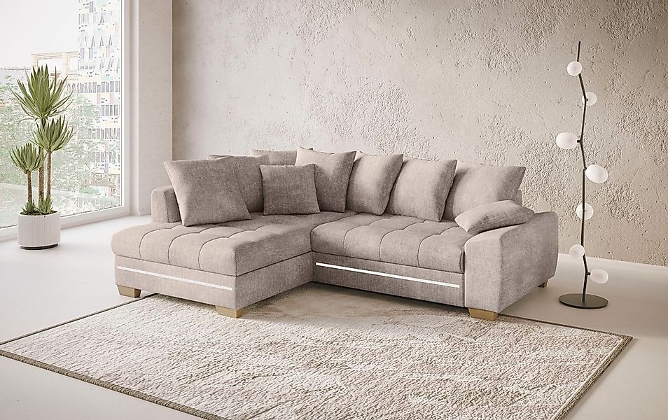 Mr. Couch Ecksofa "Nikita II, L-Form", mit Kaltschaum, RGB-LED Beleuchtung, günstig online kaufen