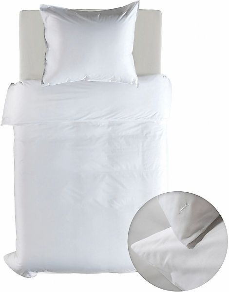 YELLOW Bettwäsche "Suite-Casablanca" 2 Stk. tlg. Uni, 100% Baumwolle ab 135 günstig online kaufen