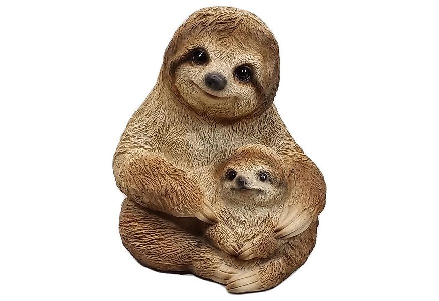 Fachhandel Plus Tierfigur Faultier mit Kind Tierfigur detailgetreue Dekofig günstig online kaufen