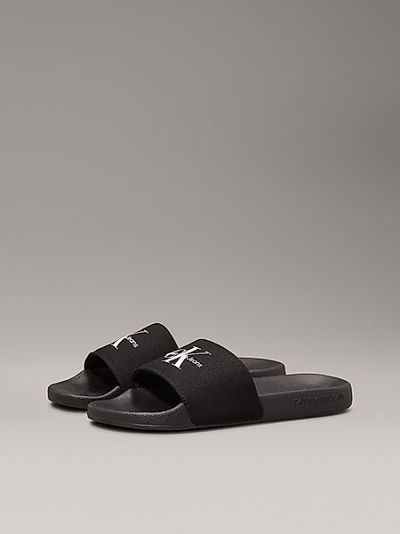 Calvin Klein Jeans Pantolette "SLIDE MONOGRAM WMNS", Poolslides, Schlappen, günstig online kaufen