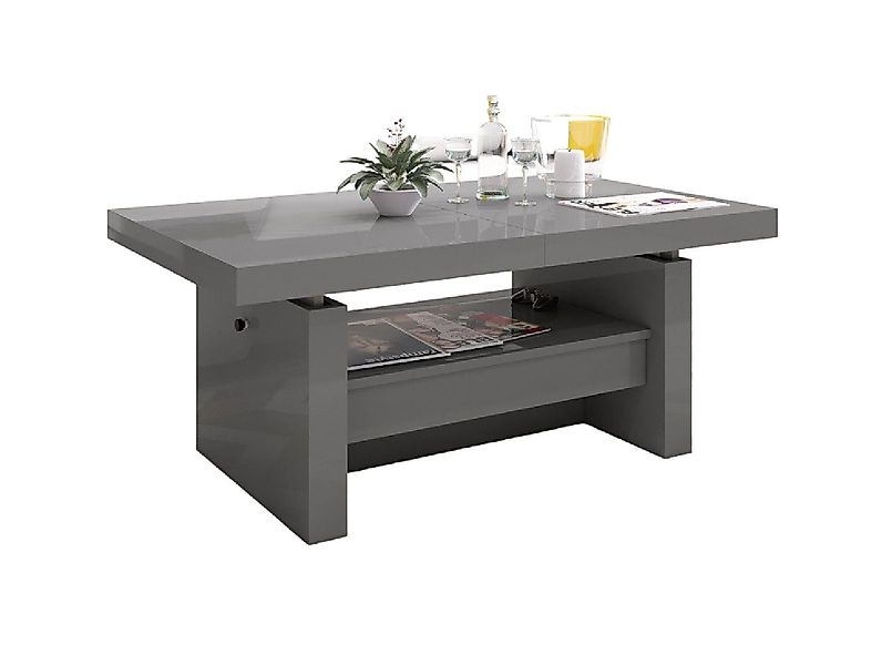 designimpex Couchtisch Aversa H-111 Grau / günstig online kaufen