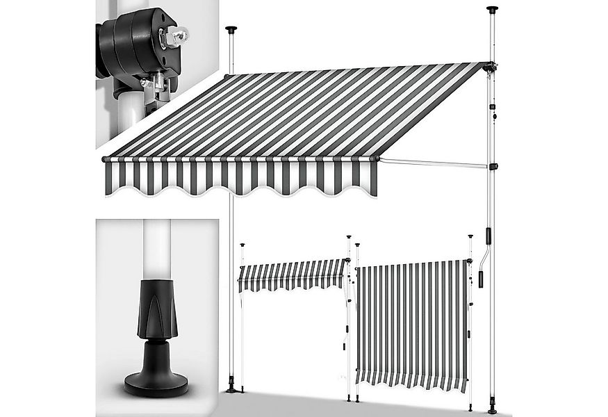 tillvex Klemmmarkise tillvex Balkonmarkise Markise Klemmmarkise Sonnenmarki günstig online kaufen