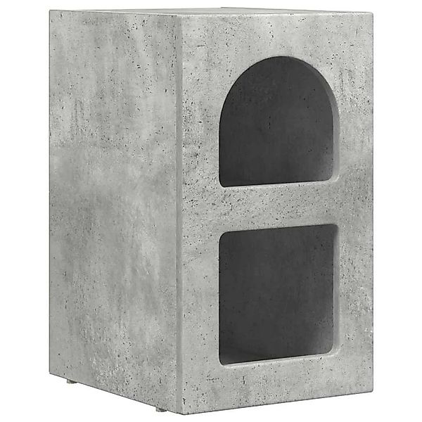 vidaXL Nachttisch Beton Grau 29,5 x 35 x 50 cm Holzwerkstoff 891230 günstig online kaufen