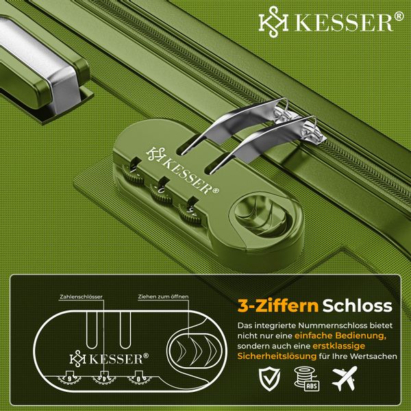 KESSER Kofferset, 4 Rollen, (3 tlg), günstig online kaufen