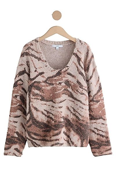 Next Strickpullover Pullover mit Wolle und U-Ausschnitt (1-tlg) günstig online kaufen