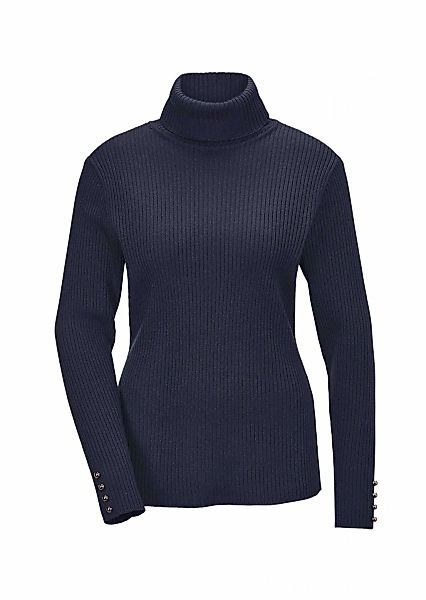 GOLDNER Rollkragenpullover "Kurzgröße Eleganter Rollkragenpullover" Zierknö günstig online kaufen