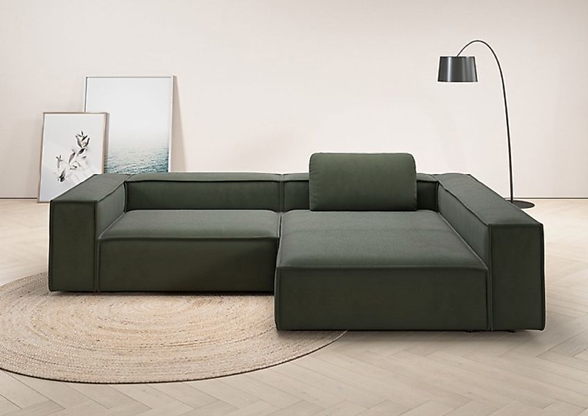 Places of Style Ecksofa »Watertown, moderne XXL L-Form, 306 cm breit«, Komf günstig online kaufen