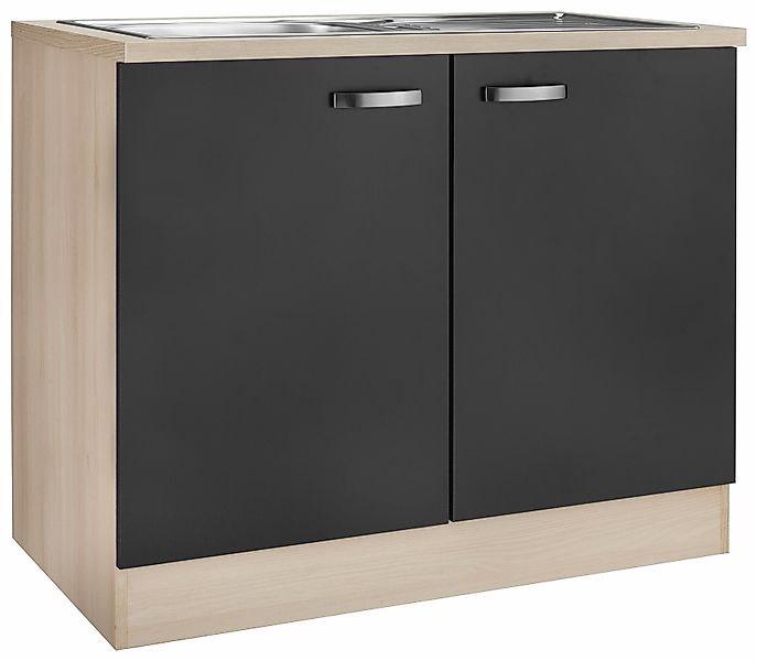 OPTIFIT Spülenschrank "Faro", mit Metallgriffen, Breite 100 cm günstig online kaufen