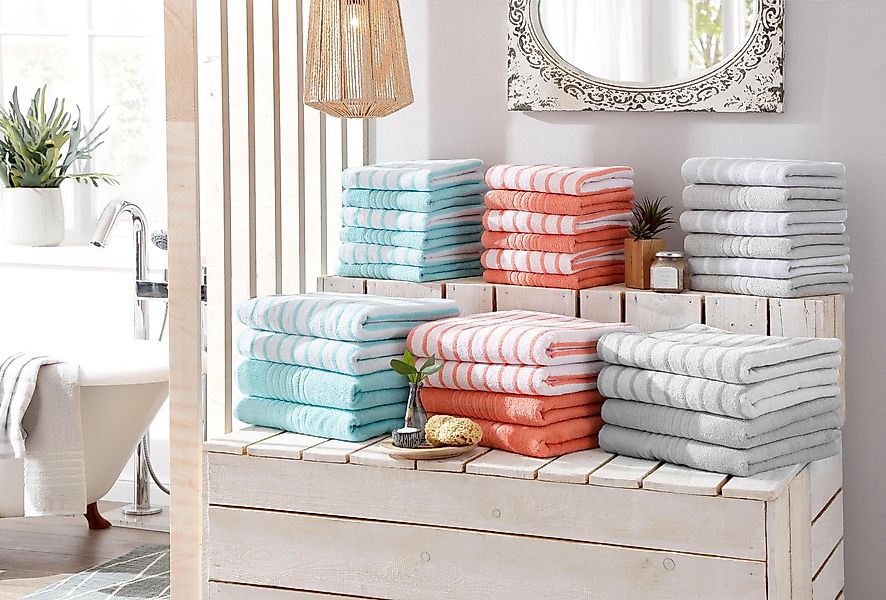 my home Handtücher Finn, Walkfrottee (6-St), günstig online kaufen