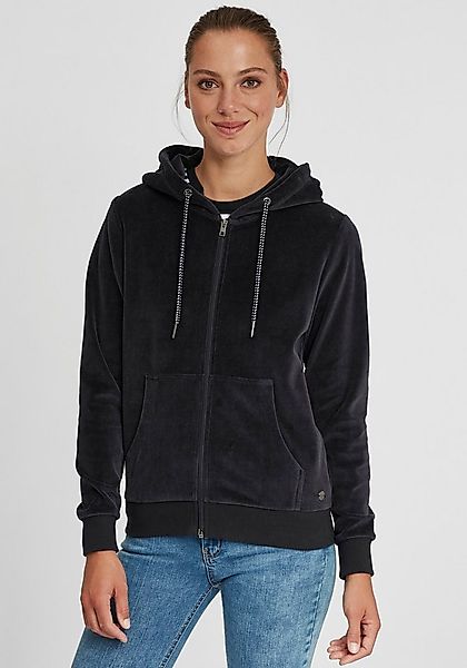 OXMO Kapuzensweatjacke OXVicky Kapuzenpullover aus Nicki-Stiff günstig online kaufen