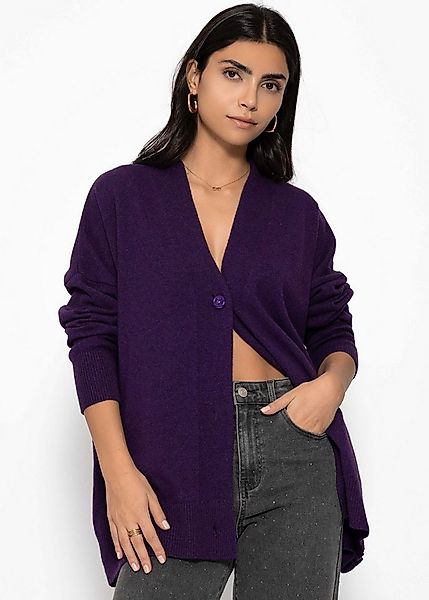 SASSYCLASSY Cardigan Oversized Cardigan mit Kaschmiranteil Damen Weiche Str günstig online kaufen