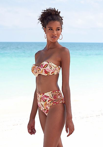 s.Oliver Highwaist-Bikini-Hose "Bauhinia" mit seitlich gekreuzten Bändern günstig online kaufen