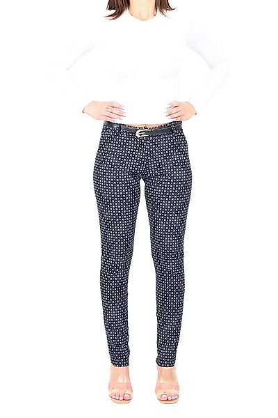 malito more than fashion Chinohose malito Damen gemusterte Stretch Chinohos günstig online kaufen