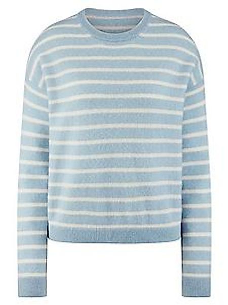 Rundhals-Pullover aus Kaschmir include blau günstig online kaufen