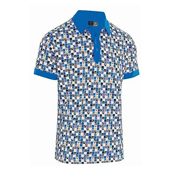 Callaway Poloshirt Callaway Golfpolo Checker Flag Geo Blau-Weiß-Grau Herren günstig online kaufen