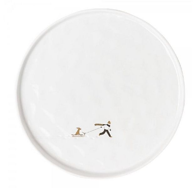 Räder Geschirr Design Teller Schneetag Hundeschlitten (22cm) günstig online kaufen