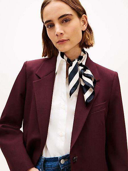 Tommy Hilfiger Seidentuch "TH ELEVATED CHIC SILK SQUARE" im Streifen-Look u günstig online kaufen
