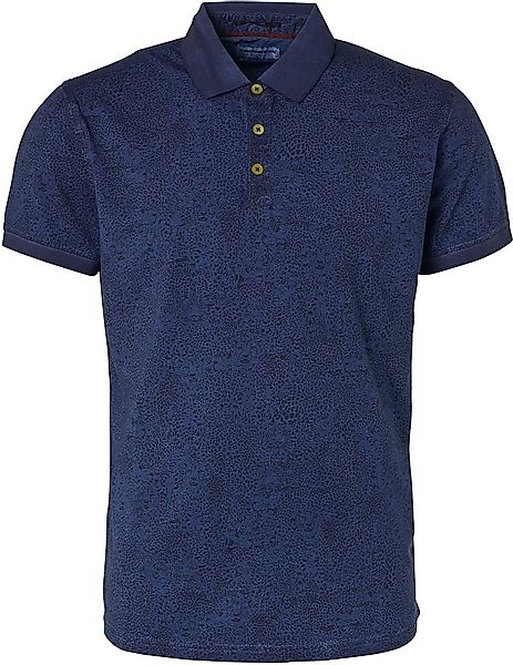 No Excess Poloshirt Print Navy - Größe L günstig online kaufen