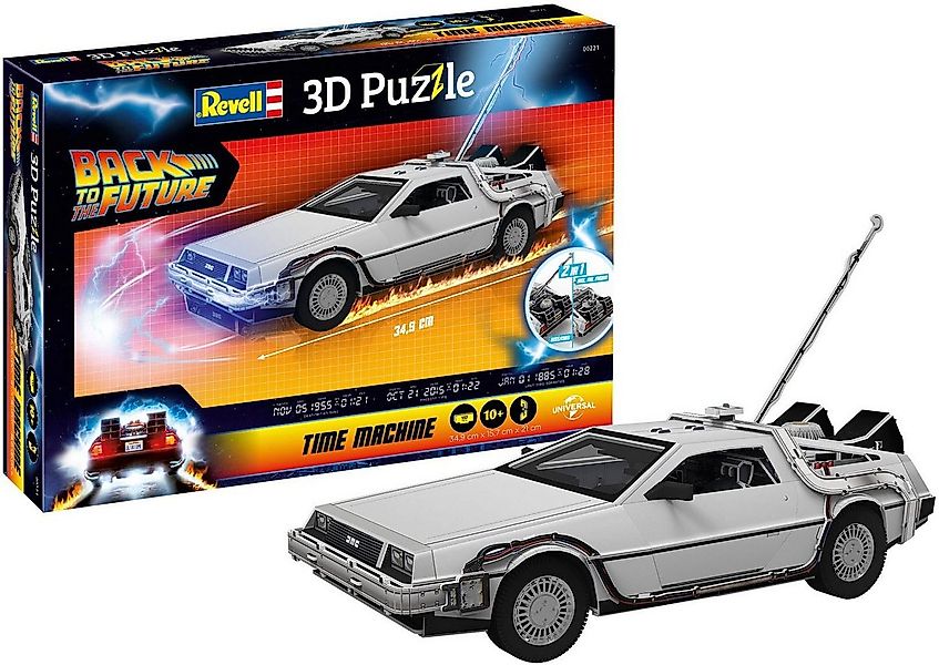 Revell® 3D-Puzzle Zurück in die Zukunkft, Zeitmaschine, 157 Puzzleteile günstig online kaufen