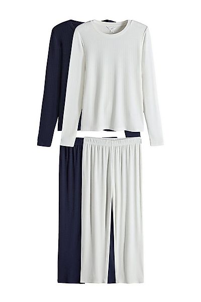 The Set Pyjama The Set Pointelle-Schlafanzüge, 2er-Pack (4 tlg) günstig online kaufen