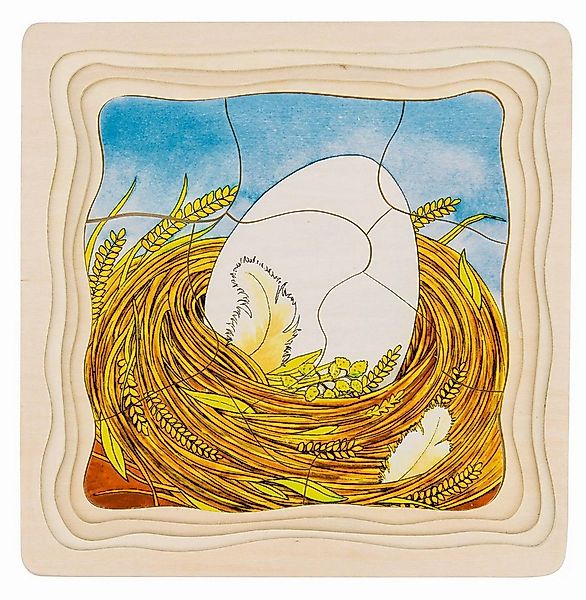 Gollnest & Kiesel Puzzle Schichtenpuzzle Das Huhn, Puzzleteile günstig online kaufen