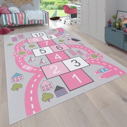 Paco Home Kinderteppich "Bino 569" rechteckig 4 mm Höhe Kurzflor, Straßen-S günstig online kaufen