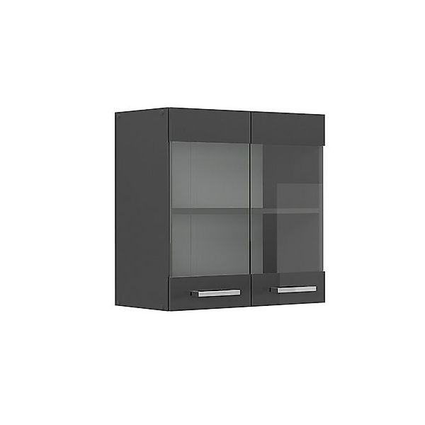 Vicco Glashängeschrank R-Line, Anthrazit Hochglanz/Anthrazit, 60 günstig online kaufen