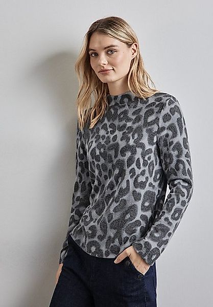 STREET ONE Langarmshirt mit Leo-Muster günstig online kaufen