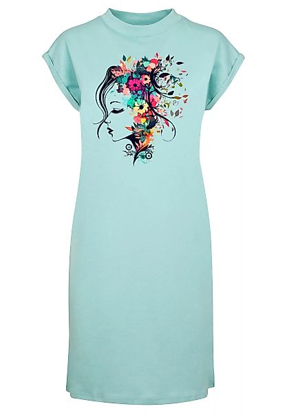 F4NT4STIC Shirtkleid "Blumen Silhouette Bunt" günstig online kaufen