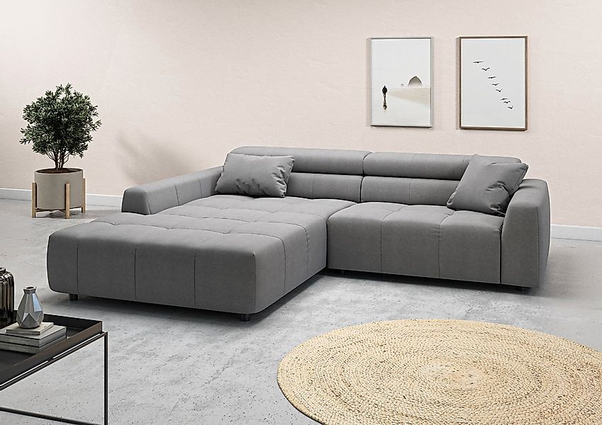 3C Candy Ecksofa "Denver auch mit Cord- und Easy care-Bezug, Kopfteilverste günstig online kaufen